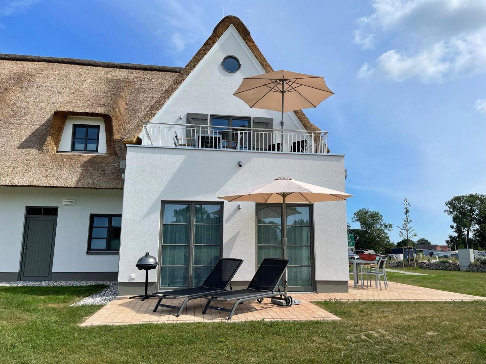 Вілла Inseldomizil Stolpe - Urlaub Unter Reet Auf Usedom Stolpe auf Usedom Екстер'єр фото